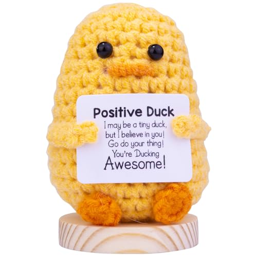 Mwmoeen Lustiger Positiver Pinguin, Positive Kartoffel Pocket Hug Geschenke Beste Freundin Geschenke für Freundin Kleine Geschenke für Frauen(B29)