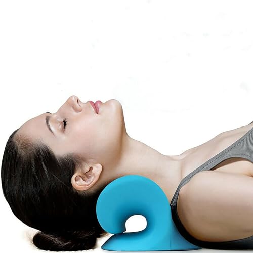 Cloudy Neck, Nackenstrecker Orthopädisch Testsieger, Nackenrolle, Neck Pillow, Nackenbuckel Weg Korrektur Nackenkissen, Nackenretter, Nackenschmerzen, Nacken Schulter, Haltungskorrektur Rücken -Blau