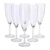 IKEA, Glas , Svalka Champagnerflöte, transparent, 6 Stück