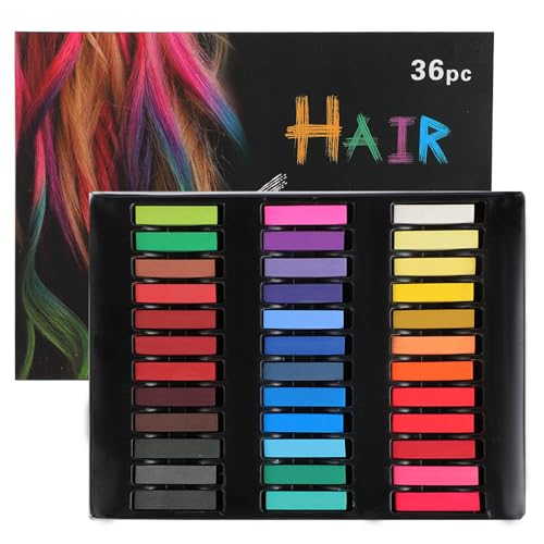 Weiche Pastellfarben 36 Farben – Softpastellkreide Set für Künstler, Ideal als Tafelkreide Bunt & Haarkreide für Kinder – Perfekt zum Zeichnen, Malen, kreative Projekte & temporäre Haarfärbung.