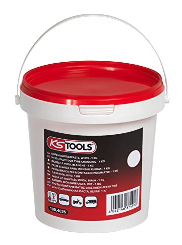 KS Tools 100.4025 Reifenmontagepaste, 1 kg, Weiß