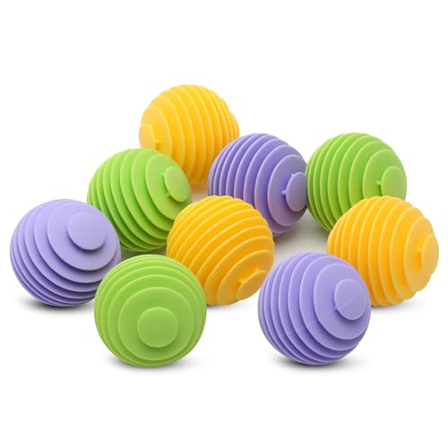 Waschball für Waschmaschine, 9 Stück Trocknerbälle, Waschbälle, Waschkugel, Trocknerbälle für Wäschetrockner Wäschebälle Gummi -Waschkugeln Reduzieren Falten und Klammer