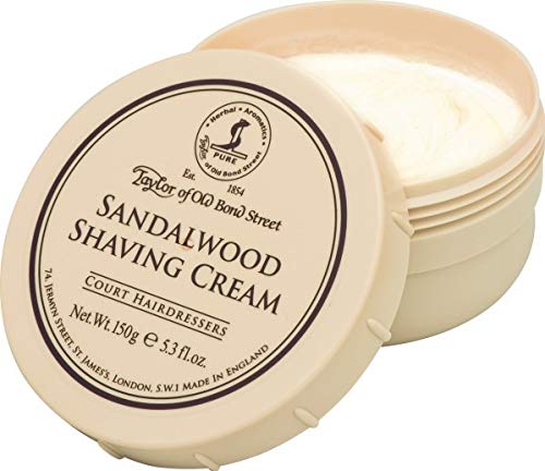 Taylor of Old Bond Street Sandalwood Shaving Cream Bowl sand 150 g