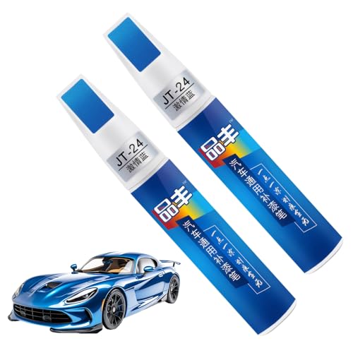 Eniyou 2 PCS Lackstifte für Auto Kratzer 12ml Lackstift Auto, AutoLack Reparatur,Kratzerentferner Autolack Stift, für Die Meisten Autoreparaturen (Blau)