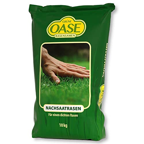 Grüne Oase Rasensamen Nachsaat 10 kg Grassamen Schnellwachsend Sportrasen