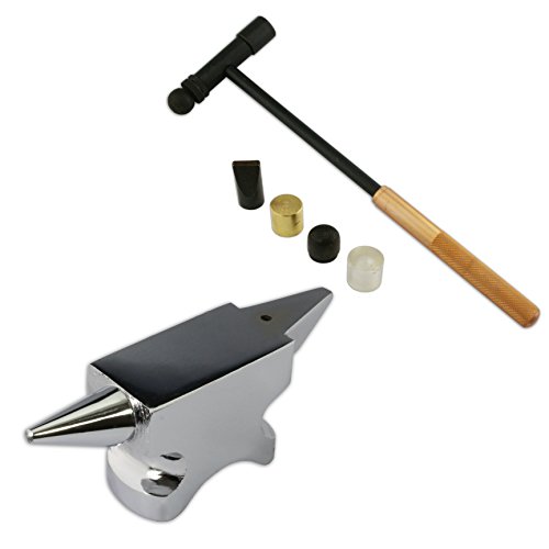 Juwelierwerkzeuge Horn, Amboss-Stahl, 6 Teile