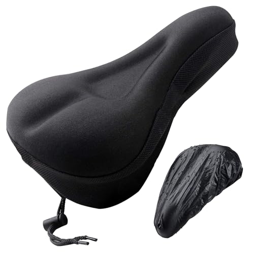 DAJING Fahrradsitzkissen, Fahrradsitzbezug, Heimtrainer-Sitzkissen für Damen und Herren, extra weich mit Gel, kompatibel mit Peloton, für drinnen und draußen