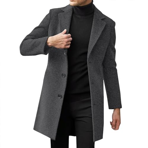 SRZYMJ Mantel Herren Lang Weiß Winterjacke Lang Warm Übergangsjacke Outdoorjacke Atmungsaktiv Xxxl Jacke Leicht Sport Softshelljacke Steppweste Funktionsjacke Parka Sportjacke Freizeitjacke