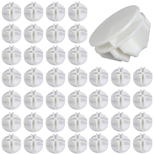 Luabue 40pcs Verbindungsstücke für Steckregalsystem Kunststoff Verbinder Steckregal Weiß Verbinder Plastikverbindungsstück für DIY Steckregalsystem Regale Lagerregale Schrank