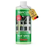 ABACUS® Nell Ultra Grünbelagentferner & Algenentferner Konzentrat, extrem stark! Entfernt Grünbelag & Algen selbsttätig mit Langzeitschutz – für Stein, Fassade, Terrasse, Dach – Nell Ultra 1000 ml