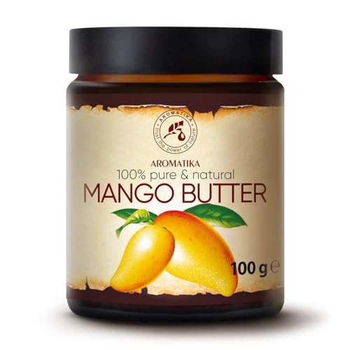 Mangobutter 100g - Mangifera Indica aus Indonesia - Mango Körperbutter - Emollient - Mangokernöl - Mango Butter - Basisöl - für Sehr Trockene Haut - Haarkur - Hautpflege - Nägelpflege - Handpflege