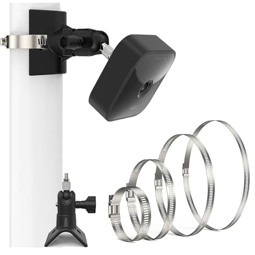 [1 Pack] Blink Kamera-Masthalterung,Blink Kamera Pole Montagehalterung，Wandhalterung Masthalterung für neuen Blink Outdoor 4 Gen/ 3 Gen/Blink XT/XT2/Blink Mini/Blink Outdoor Kameras, Schwarz