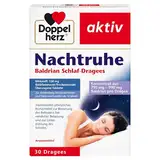 Doppelherz Nachtruhe Baldrian Schlaf-Dragees N – Arzneimittel zur Verbesserung des Befindens bei nervlicher Belastung und zur Unterstützung des Schlafes – 30 Dragees (1er Pack)