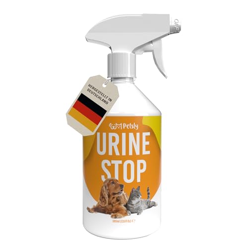 Petsly® Mildes Hunde & Katzenabwehrspray - 500ml - Nicht färbend - Hundeschreck gegen Urinieren - Katzen Schreck Spray auch als Kratz & Knabberschutz - Hundeabwehrspray Innen- und Außenanwendung