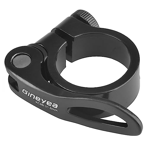 TRIWONDER Fahrrad Sattelkloben 28,6 mm 31,8 mm 34,9 mm, Sattelklemme Schnellspanner Sattelstütze Sattelstützenklemme für MTB und Rennrad (Schwarz, 34.9mm)