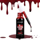 UCANBE Halloween Kunstblut Realistische 30ml - Fake Blood Abwaschbar Blutstropfen für Karneval Theater Unfug Zombie Vampir Clown Monster Cosplay Spezialeffekte Make Up (Fresh)