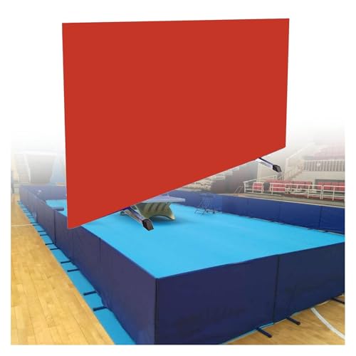 XTGDIEM Tischtennis-Schallwände, Faltbarer Tischtenniszaun, Robuster, Tragbarer, Temporärer Trennschirm for Vereinswettbewerbe for Schulen, Stadien(Red,140x75cm-2pcs)