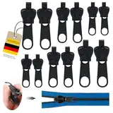 Reisverschluss-reparaturset, WEIMEIH 12 Stück Fix-reißverschluss Zipper, Reisverschluss-zipper Ersatz, Universal Reißverschluss Reparatur Set für Kleidung, Rucksack, Gepäck, Schlafsack