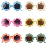 RosyFate Sonnenbrille Kinder, 6 Stück Sonnenbrille Blumenform Kinder, für Jungen, kindersonnenbrille, Mädchen, Babys, Kinder, Lustige Sonnenbrille, UV Schutz, Sommer Draußen, Strand