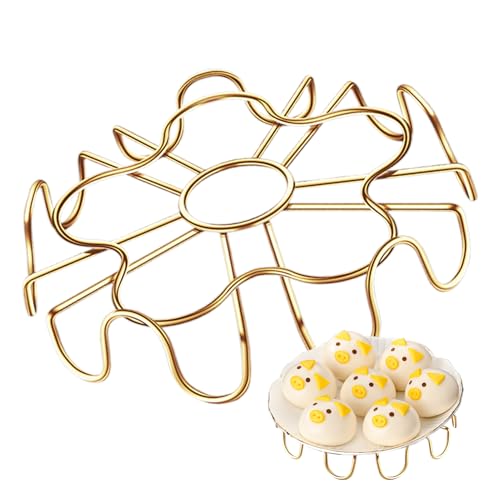 Dampfer Pot Rack - Klappes Dampfschale, Küchenpfanne Einsatz, haltbarer Schnellkochkochkorb | Schichtkochständer aus Edelstahl für Fleisch Fleisch Fleischhändler Mahlzeiten Vorbereitungsvorräte