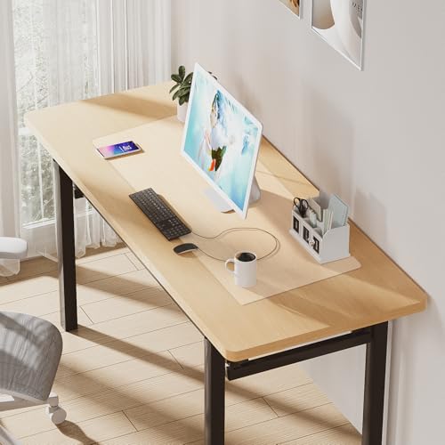Schreibtischunterlage Transparent,1.5mm 80 x 40cm groß klare Durchsichtige Schreibtischmatte,Wasserdicht Rutschfeste Runde Kanten Schreibunterlage, für Büro Zuhause Schule