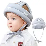 360°Anti-Kollision Baby Helm Kopfschutz Stoßfest Schutzhut Schutzhelm Säugling Kleinkind Kinder Kopfschutzkappe Schutzhut Baumwolle Hut Kopfschutzmütze Verstellbarer Kopfschutz, 6 bis 36 Monate Baby