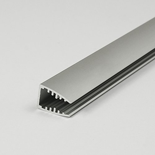 LED-Aluminiumprofil Memola, Silber eloxiert, ohne Abdeckung (LED Alu Profil, Alu LED Profil, LED Profil)