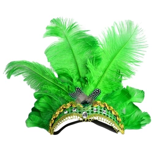 Vintage Stirnband Carnival Feather Stirnband Vintage Gatsby Stirnbandfarbe Kopfstück Carnival Accessoire