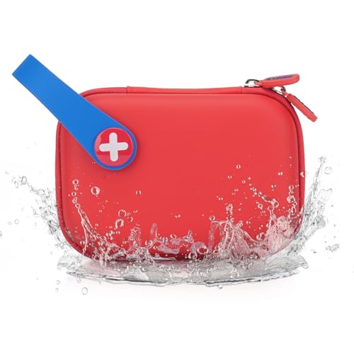 Erste-Hilfe-Set Kinder, Wasserdicht 113 Teile, Kompakt und Niedlich Erste-Hilfe-Kit füR Hause, Auto, Auf Reisen, Beim Wandern und Beim Sport - Rot