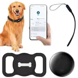 WIYETY Kompatibler Haustier-Tracker für Find My Monatliche Gebühren, Wasserdichtes Design mit IP67 Schutz für Hunde & Katzen - Perfekter Sicherheitsbegleiter Im Freien