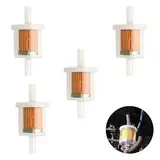 4er Set Benzinfilter Kraftstofffilter Universal 8mm Sprit Filter für Motorrad,Rasenmäher,Roller Mofa,PKW,KFZ,Auto Automobil,Diesel Moped,Hohe Dichte,Mehrweg-Kraftstofffilter mit Transparenter Bauweise