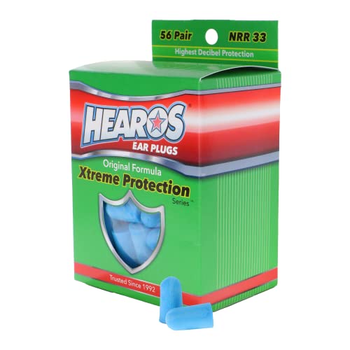 Hearos, Ohrstöpsel Xtreme Protection Serie Blau 56 Paar