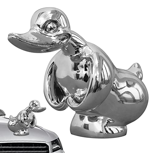 Angry Duck Kühlerfigur, Angry Duck Hood Ornament, Alloy 3D Funny Duck Hood Ornament, Wütende Ente, Auto Motorhaube Ornament, für Autodekorationen und Raumdekoration