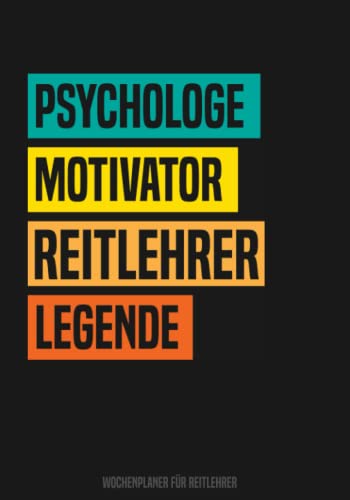 Reitlehrer Wochenplaner: Buch für Reitlehrer - Reiten Kalender für Reitlehrer ein tolles Geschenk als Buch