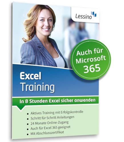 Excel Training - In 8 Stunden Excel sicher anwenden | Einsteiger lernen mit diesem Kurs Schritt für Schritt die Grundlagen von Excel [1 Nutzer-Lizenz]