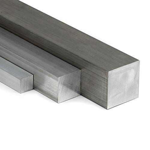 Aluminium Vierkant 40x40mm Länge = 50mm (5cm) zum Drehen, Fräsen, Bohren, Sägen