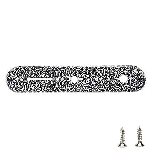 E-Gitarren-Steuerplatten-Zubehör, E-Gitarren-Steuerplatte aus Zinklegierung für Profis für Anfänger(Silber)