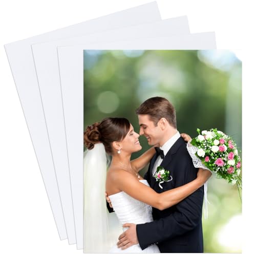 CRASPIRE 4 Stück 8''x10'' Sublimations Fotorohlinge Aus Metall Aluminium Fotoplatte Metall Aluminium Schild Sublimationstafel Rohling Für DIY Sublimationsdruck Foto Abschlussfeier Jubiläen Geburtstage