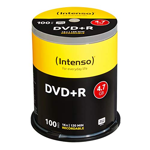 Intenso DVD+R 16x Speed 4,7GB (100er Spindel DVD+Rohlinge)