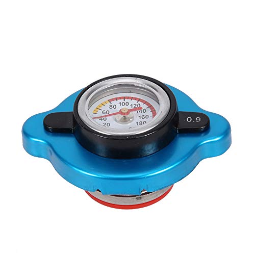 Kühlerdeckel,Kühlerdeckel Mit Temperaturanzeige,Tbest Auto Thermostatanzeige Kühlerdeckel,Universal Thermo Thermostat Wassertankdeckeldeckel Druck Temperaturanzeige Mit Mittlerem Kopf