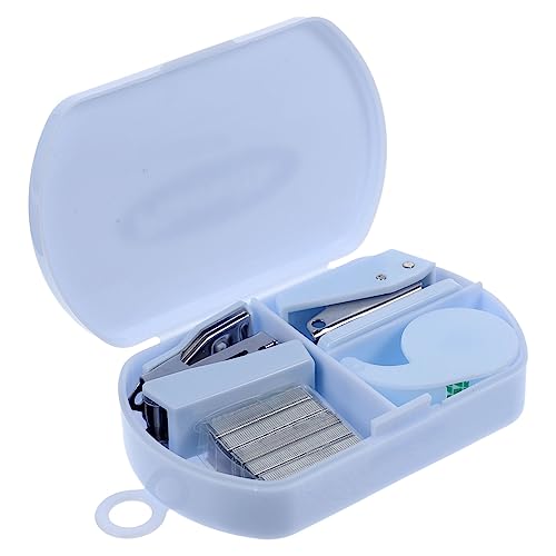 LAPYAPPE 1satz Multifunktionales Handwerkzeug Werkzeugbox Mit Heftgerät Locher Und Klebebandspender Für Scrapbooking -projekte Und Bürozubehör