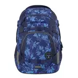 coocazoo Schulrucksack Mate „Tropical Night”, blau, ergonomischer & anpassbarer Tornister, höhen- & größenverstellbar, mit Brustgurt & Hüftgurt, ab der 3. Klasse