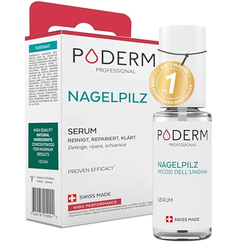 PODERM - NAGELPILZ-BEHANDLUNG | Revitalisierender | Professionelle Fuß/Handpflege | Einfach/Schnell | Made in Switzerland