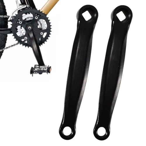 Fahibin 2 Stück Fahrrad Kurbel Kurbelarm,Fahrrad vollmassive Kurbeln,für Rennräder,Mountainbikes,Falträder (2 Linke Kurbeln)