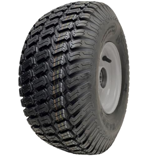 Rasenmäher-Rad, 15 x 6,00–6, 65 mm Nabe, 4-lagiger P332-Reifen auf Felge, 20 mm Kugellager
