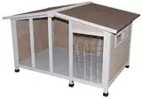 Kerbl Pet 81334 Hundehütte Overview mit Glasfront, 134 x 92 x 82 cm