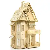 CUTEROOM Fantasy Villa – 3D-Puzzle aus Holz, Bausatz für Schlafzimmer und Möbel, niedlich