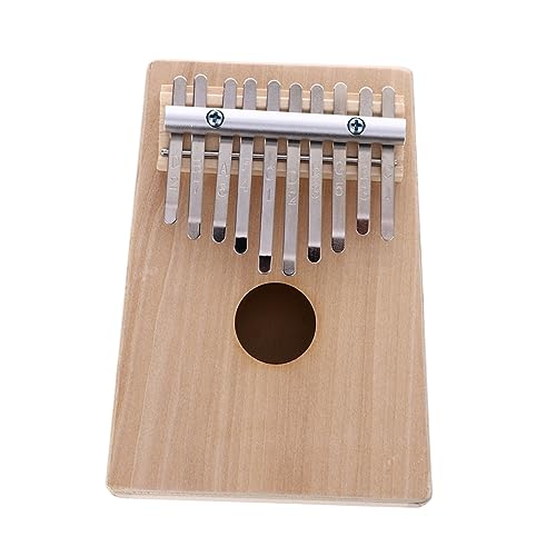Kisangel 1 Set Daumen Mini Musikinstrument Hand Finger Malerei DIY Holz Musikinstrument Kleines Instrument Holz Musikinstrumente DIY Kalimba Klassisches Klavier Seite Kiefer
