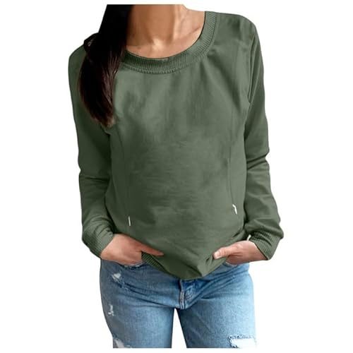 MJIQING Sale Angebote Stillpullover Damen Umstandsmode Sweatshirt mit Reißverschluss Stillfreundliches Umstand Pullover Mama's Boobery Always On Tap Briefdruck Oberteile Schwangere Nursing Tops