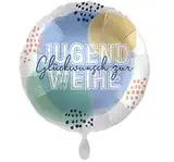 Folienballon Jugendweihe Glückwunsch Jugendweihe Ballon -Made in EU- Luftballon Deko Jugendweihefeier ungefüllt, Helium geeignet